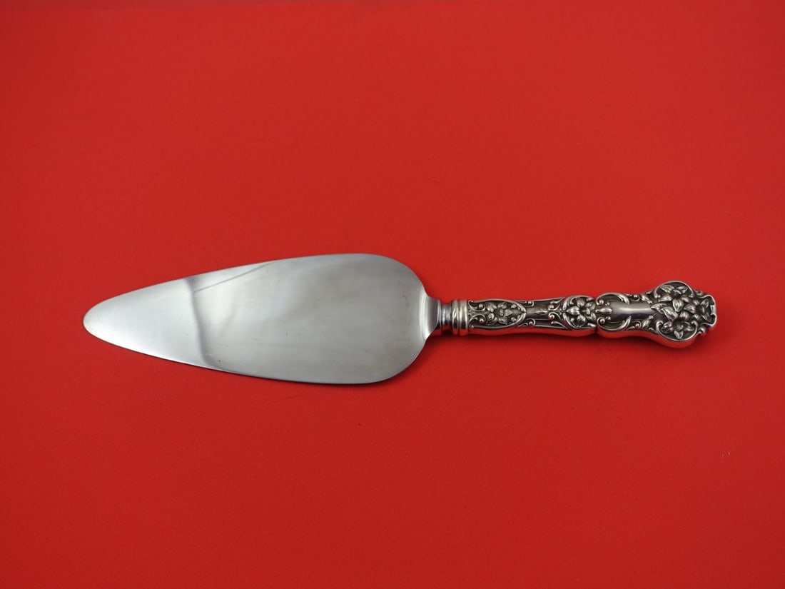 Watson Magnolia Sterling Silver Cake Server 10 Art Nouveau Style: Watson Magnolia Sterling Silver Cake Server 10 Art Nouveau Style This exquisite cake server features the elegant Magnolia pattern by Watson, showcasing a lovely Art Nouveau style. Crafted from sterlin