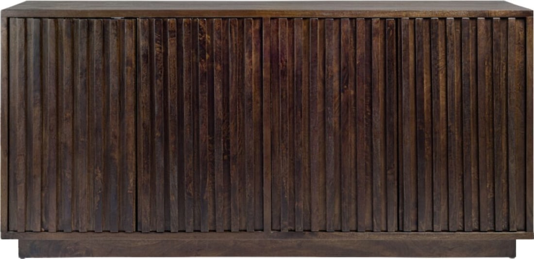 Alder Tweed Bradley Mango Wood Sideboard French Style 34H 72W 18D: Alder Tweed Bradley Mango Wood Sideboard French Style 34H 72W 18D Enhance your modern home with this stylish sideboard crafted from durable mango wood. With its elegant French style, this piece not on