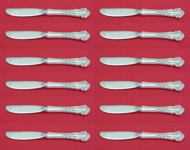 Reed & Barton French Renaissance 12-Piece Sterling Silver Butter Spreader Set: Reed & Barton French Renaissance 12-Piece Sterling Silver Butter Spreader Set This exquisite 12-piece set of hollow handle butter spreaders from Reed & Barton showcases the elegant French Renaissance