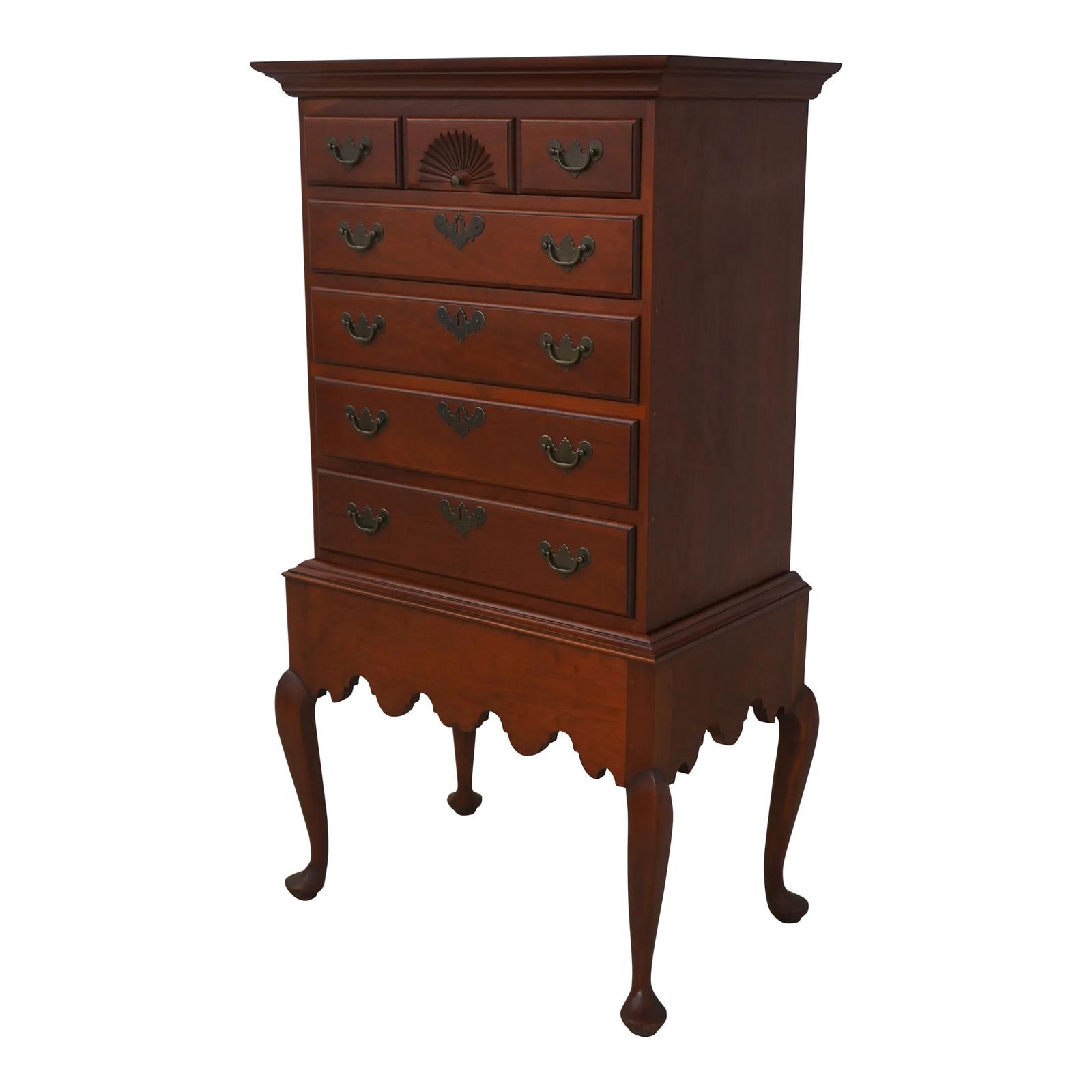 Eldred Wheeler Cherry Chest on Chest Dovetailed Construction: Eldred Wheeler Cherry Chest on Chest Dovetailed Construction This elegant Eldred Wheeler Diminutive Cherry Chest on Chest showcases exquisite craftsmanship and timeless design. With a solid cherry woo