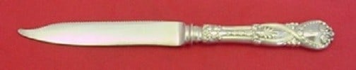 Tiffany & Co. Saint James Sterling Silver Fruit Knife with Serrated Blade: Tiffany & Co. Saint James Sterling Silver Fruit Knife with Serrated Blade This exquisite Saint James fruit knife by Tiffany & Co. features a serrated silverplate blade and is crafted from high-quality