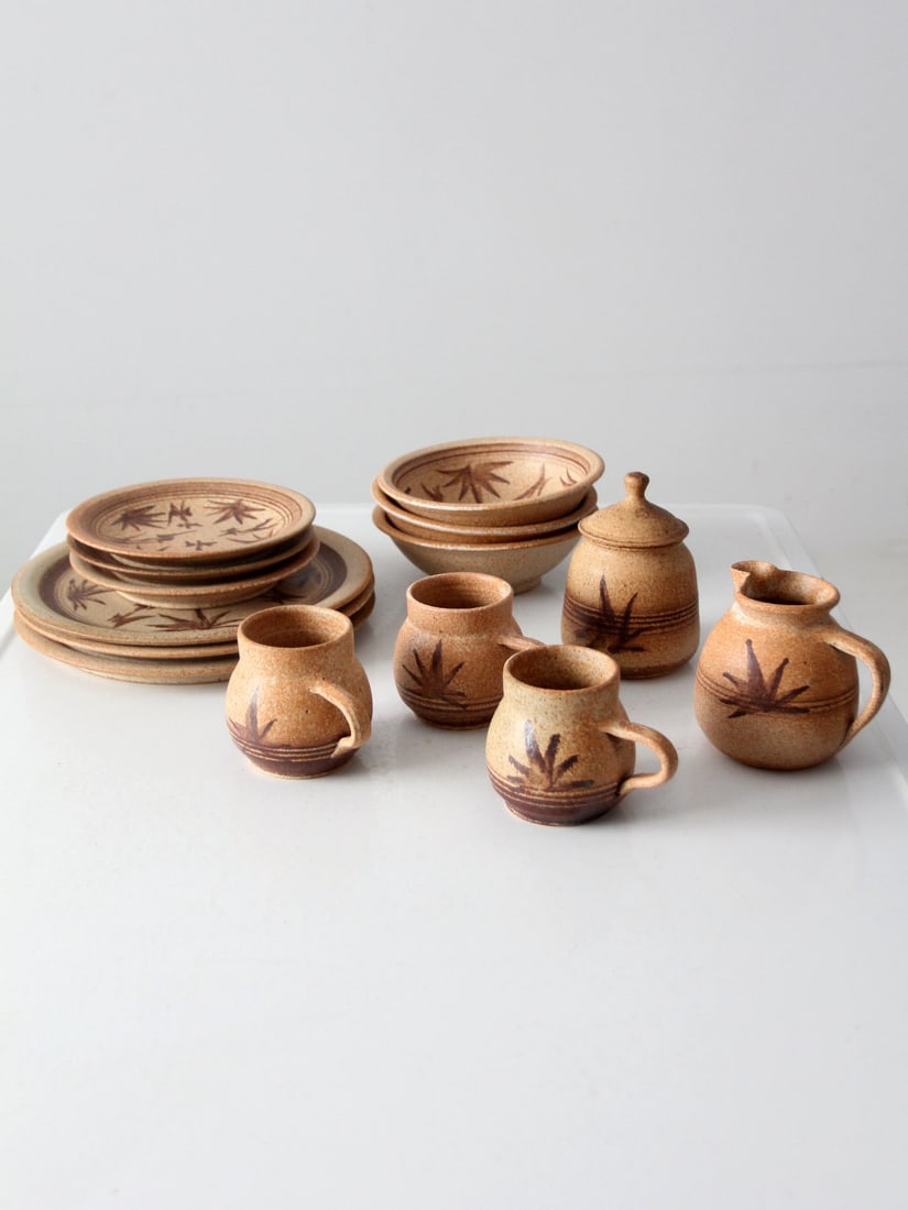 1983 Tygart River Pottery Vintage Serving Dishes Set of 14 (1 of 18)