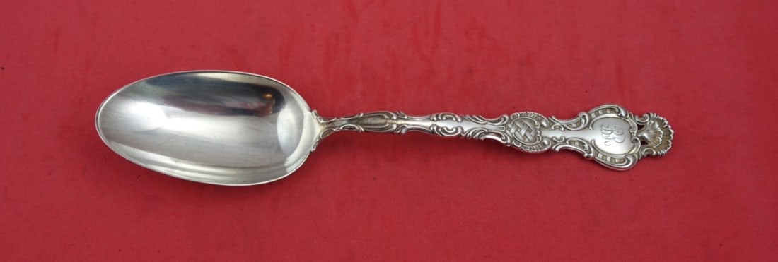 Durgin Regent Sterling Silver Serving Spoon 8 5/8" Monogrammed (1 of 2)