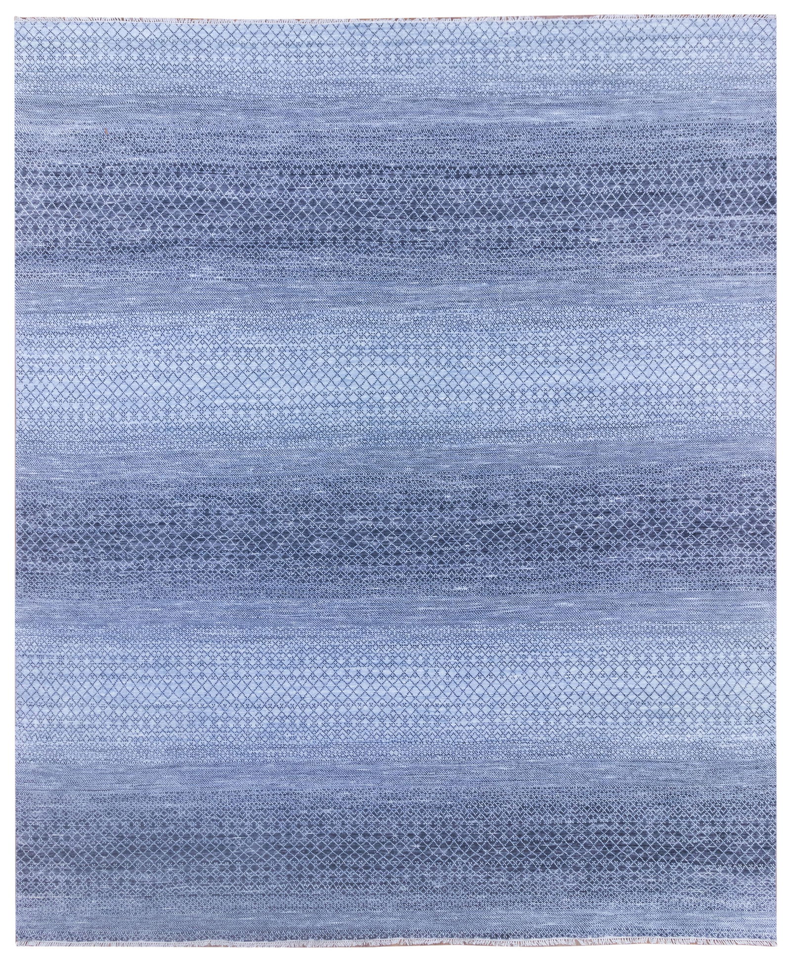 12 x 18.2 Blue Wool Handmade Modern Area Rug (1 of 7)