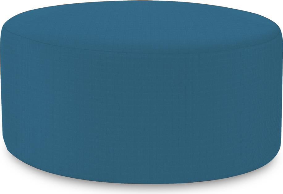 Howard Elliott Weather-Resistant Round Ottoman 36in Blue Turquoise: Howard Elliott Weather-Resistant Round Ottoman 36in Blue Turquoise Enhance your outdoor space with this stylish Weather-Resistant Patio Ottoman designed for durability and comfort. Crafted with a hand
