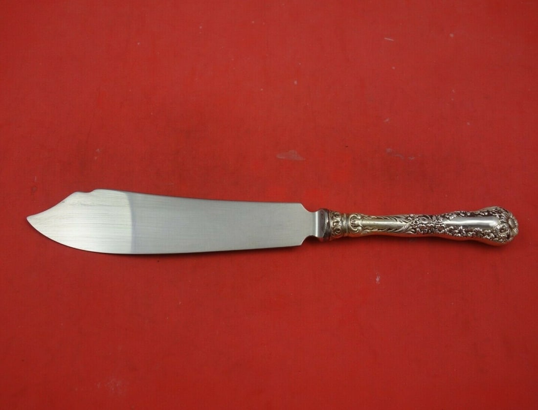 Dominick & Haff Sterling Silver Cake Knife Old Style 10.5" Number 10: Dominick & Haff Sterling Silver Cake Knife Old Style 10.5" Number 10 This exquisite cake knife from Dominick & Haff showcases a classic old style design, perfect for elegant entertaining. Crafted from