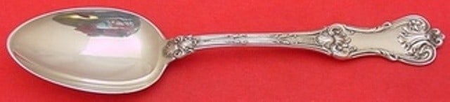 Frank Smith Federal Cotillion Sterling Silver Soup Spoon 7 1/8": Frank Smith Federal Cotillion Sterling Silver Soup Spoon 7 1/8" This exquisite soup spoon, crafted by Frank Smith, showcases the elegant Federal Cotillion pattern. Made from high-quality sterling silv