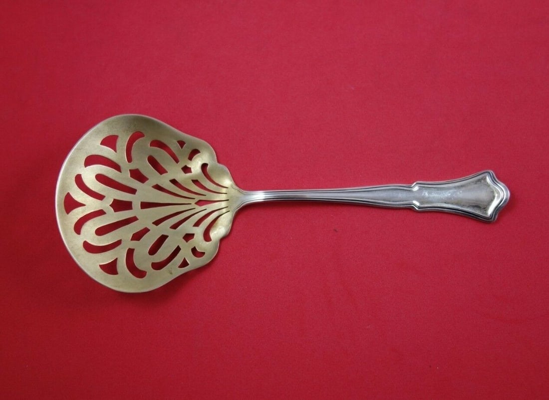 Alden by Blackinton Sterling Silver Tomato Server Gold Washed 7 1/4 Inch: Alden by Blackinton Sterling Silver Tomato Server Gold Washed 7 1/4 Inch Enhance your dining experience with this exquisite Alden by Blackinton Tomato Server. Crafted from high-quality sterling silver