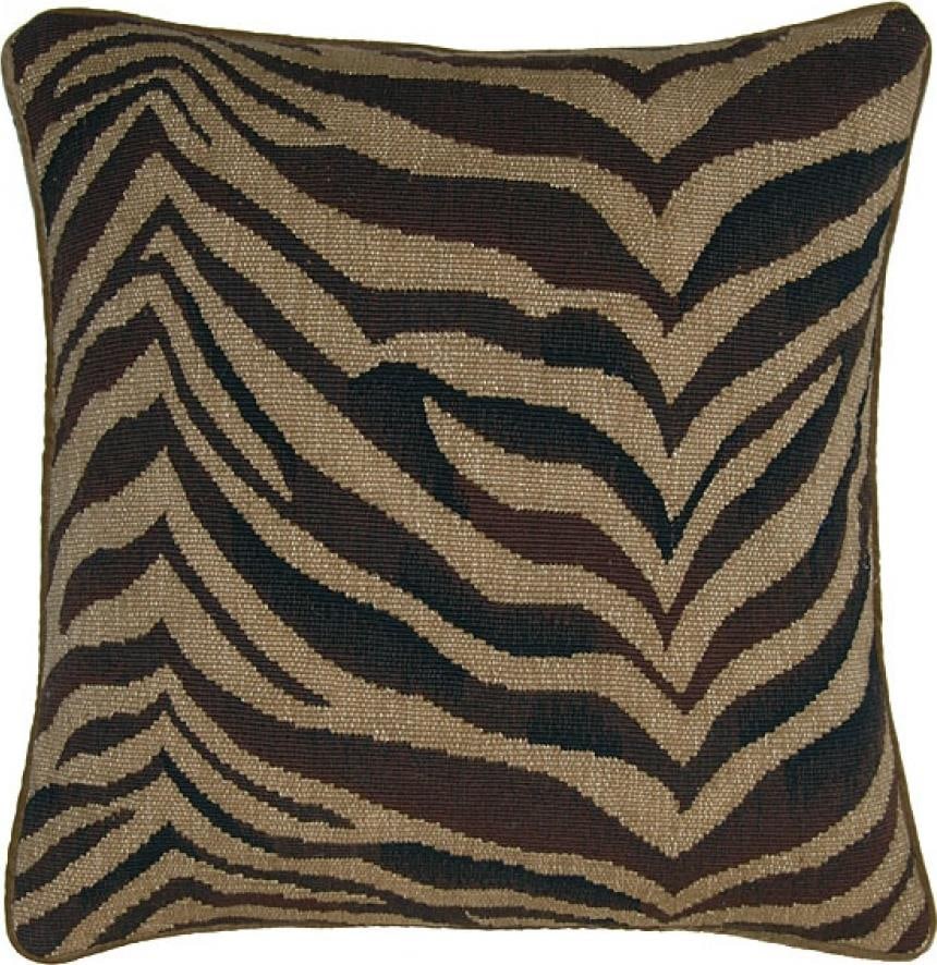 Provence Home Artisan Velvet Zebra Pillow 20x20 Handmade Beige (1 of 1)
