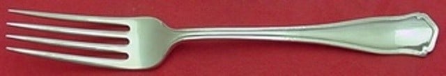 Shreve Dolores Sterling Silver Dinner Fork 7 3/4 Inches Flatware: Shreve Dolores Sterling Silver Dinner Fork 7 3/4 Inches Flatware This exquisite dinner fork is crafted from high-quality sterling silver and features the elegant Dolores pattern by Shreve. Measuring 7