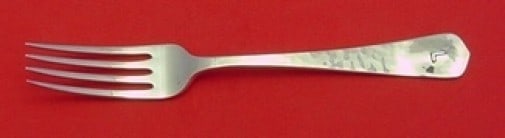 Lebolts #1 Sterling Silver Fork with Monogram 7 1/8in: Lebolts #1 Sterling Silver Fork with Monogram 7 1/8in Discover the elegance of the Lebolt #1 regular fork, meticulously crafted from sterling silver. This exquisite piece features a classic design wit