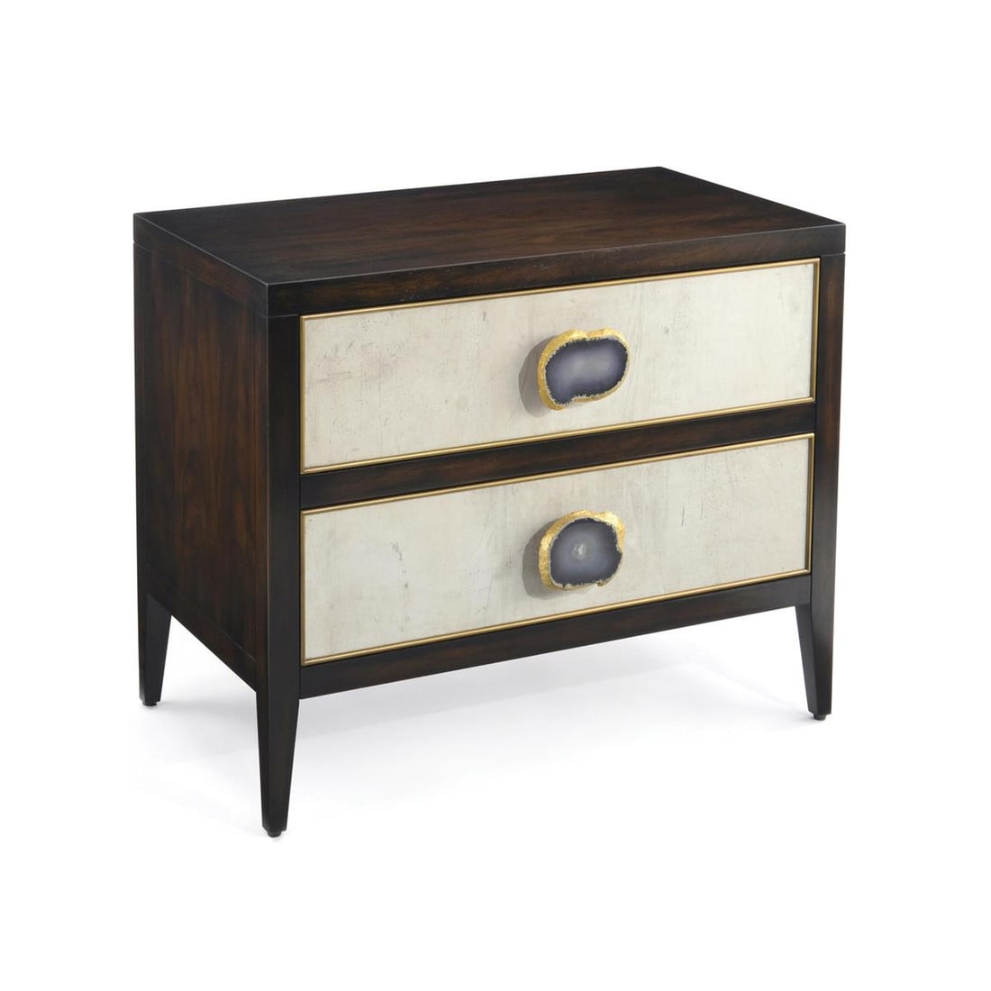 John-Richard Palma Nightstand Agate Walnut Veneer Soft-Closing Hinge: John-Richard Palma Nightstand Agate Walnut Veneer Soft-Closing Hinge Elevate your bedroom decor with this Sophisticated Walnut Veneer Nightstand from the Palma collection. This transitional-style nigh