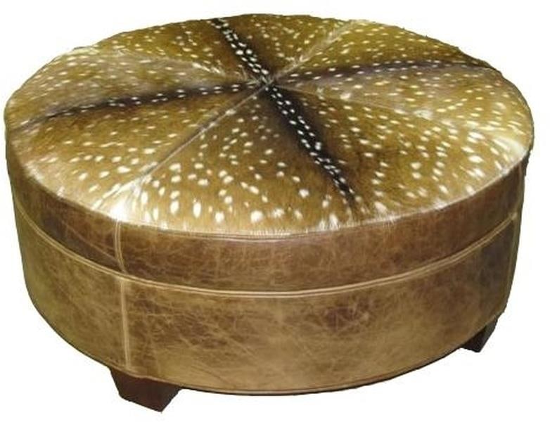Handcrafted Almond Leather Round Ottoman English Traditional Style USA: Handcrafted Almond Leather Round Ottoman English Traditional Style USA Experience the elegance of this Traditional Almond Leather Ottoman, crafted with quality and care in the USA. This round ottoman