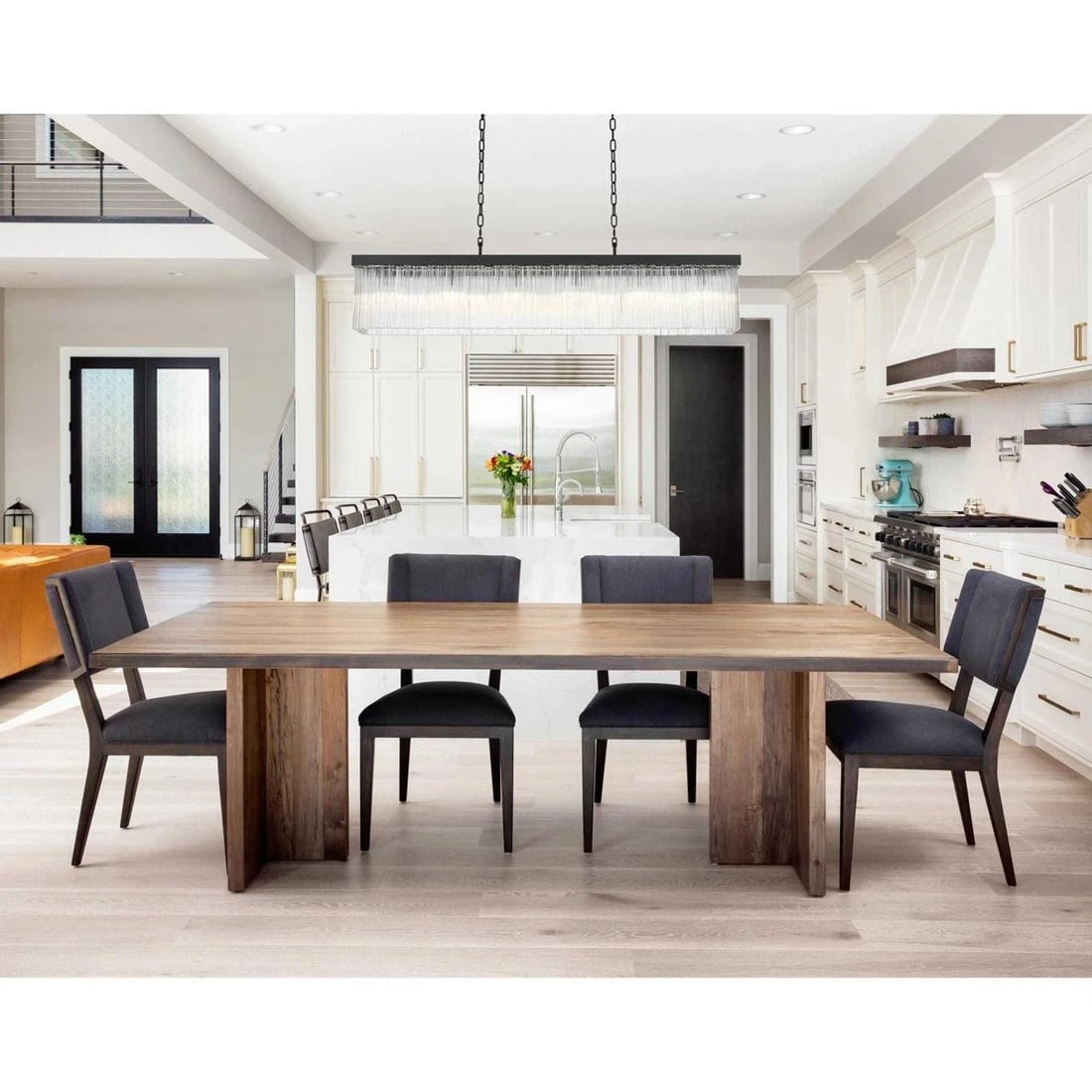 Elegant Lighting Harlow 6-Light Black Chandelier 49" Modern Fixture: Elegant Lighting Harlow 6-Light Black Chandelier 49" Modern Fixture Illuminate your space with this stylish 6-light chandelier, featuring a modern black finish that effortlessly complements any decor.