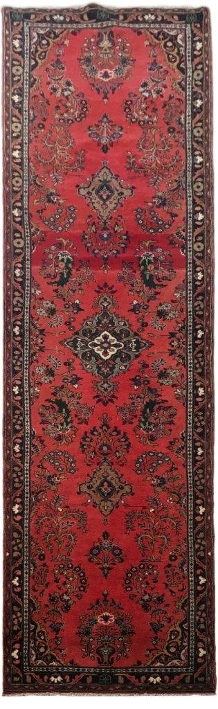 3.7 x 14.5 Red Persian Hamadan Wool Runner Rug Handcrafted in Iran: 3.7 x 14.5 Red Persian Hamadan Wool Runner Rug Handcrafted in Iran Free continental US Shipping Experience the beauty of traditional craftsmanship with this exquisite Red Traditional Persian Hamadan W