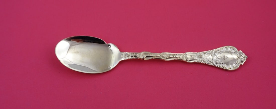 Odiot Demidoff Vermeil Sterling Silver Ice Cream Spoon 6 Inch Unused: Odiot Demidoff Vermeil Sterling Silver Ice Cream Spoon 6 Inch Unused This exquisite Demidoff Vermeil ice cream spoon by Odiot is a splendid addition to any collection. Crafted from high-quality sterli