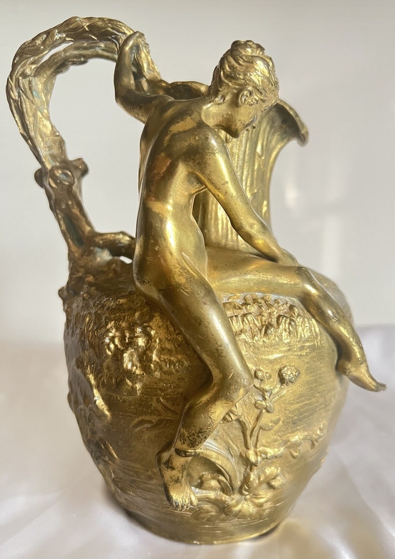 19c French Bronze Vase by Alexandre Vibert with Foundry Mark (1 of 7)
