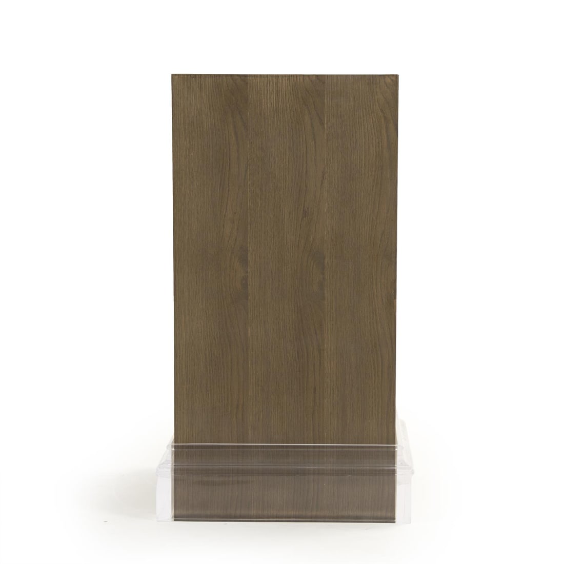 Zentique Olivier Oak Acrylic Transitional Display Stand 32H: Zentique Olivier Oak Acrylic Transitional Display Stand 32H This stylish display stand combines the beauty of oak with the modern appeal of acrylic, making it a versatile addition to any space. Perfec