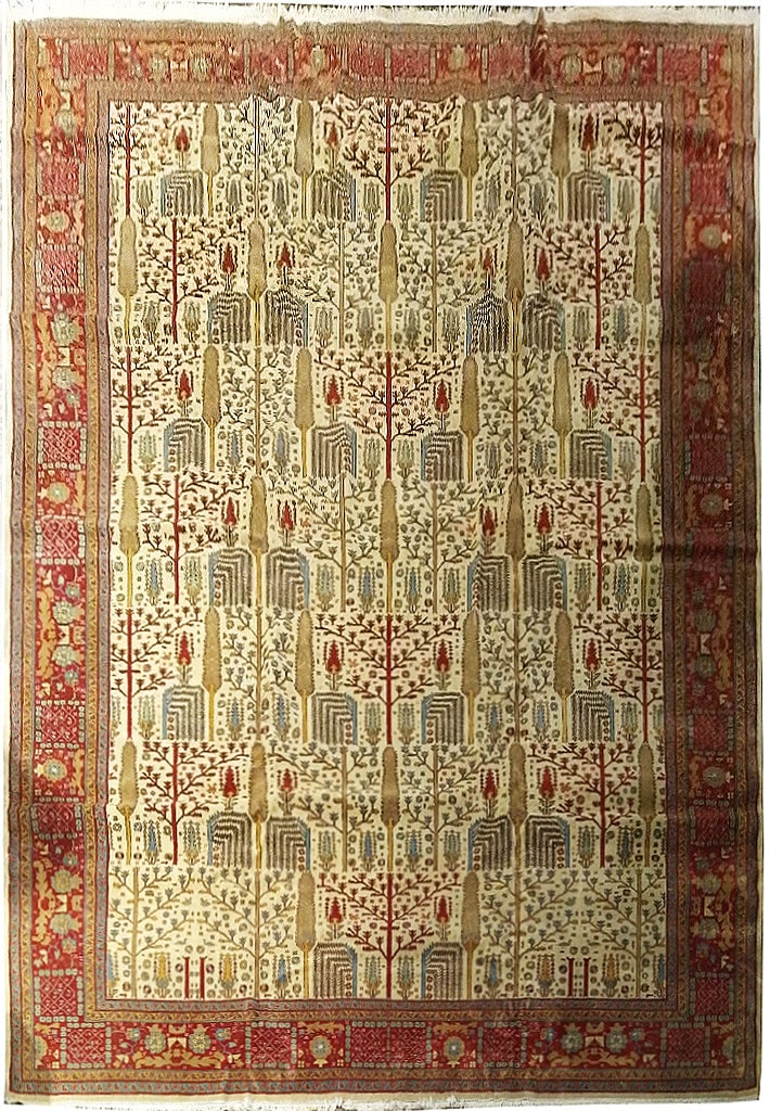 13 x 16 Hand-Knotted Antique Persian Rug from Pakistan: 13 x 16 Hand-Knotted Antique Persian Rug from Pakistan Free continental US Shipping Transform your living space with the elegance of this 13' x 16' Quality Hand-Knotted Pakistan Rug. Crafted by skille