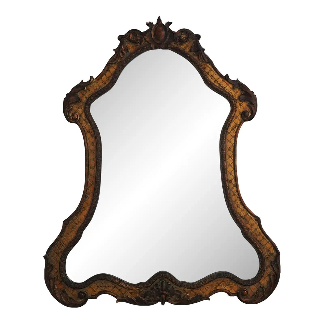 Uttermost Cleopatra Black Gold Baroque Wall Mirror 34.5x42.5 (1 of 10)