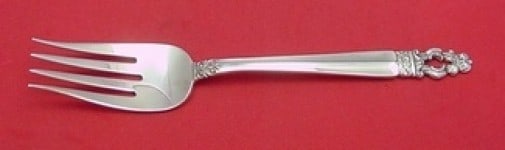Gorham Sovereign Hispana Sterling Silver Cold Meat Fork 8.5": Gorham Sovereign Hispana Sterling Silver Cold Meat Fork 8.5" This exquisite cold meat fork from Gorham's Sovereign Hispana pattern is a fine example of sterling silver craftsmanship. Measuring 8 1/2 i