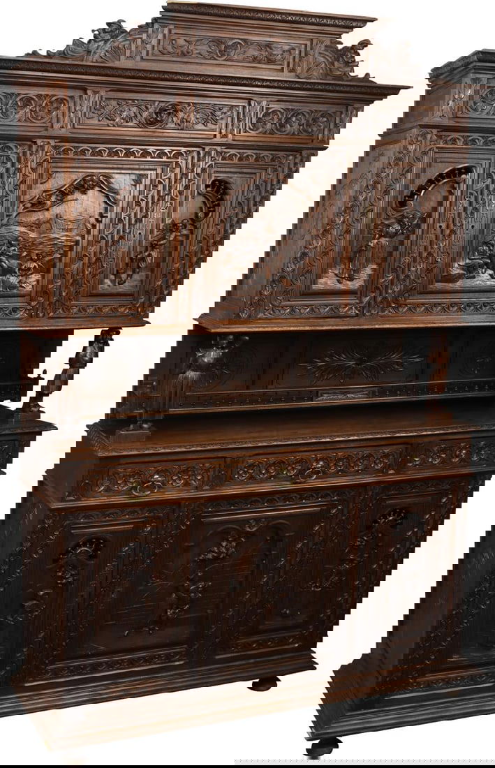 Antique Brittany Style Chestnut Buffet 1890 (1 of 13)