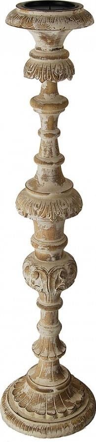 Provence Home Distressed Candle Holder 36.60 inches Shabby Chic: Provence Home Distressed Candle Holder 36.60 inches Shabby Chic Enhance your home decor with this beautifully crafted Distressed Antique Style White Candle Holder. Designed in a charming shabby chic s