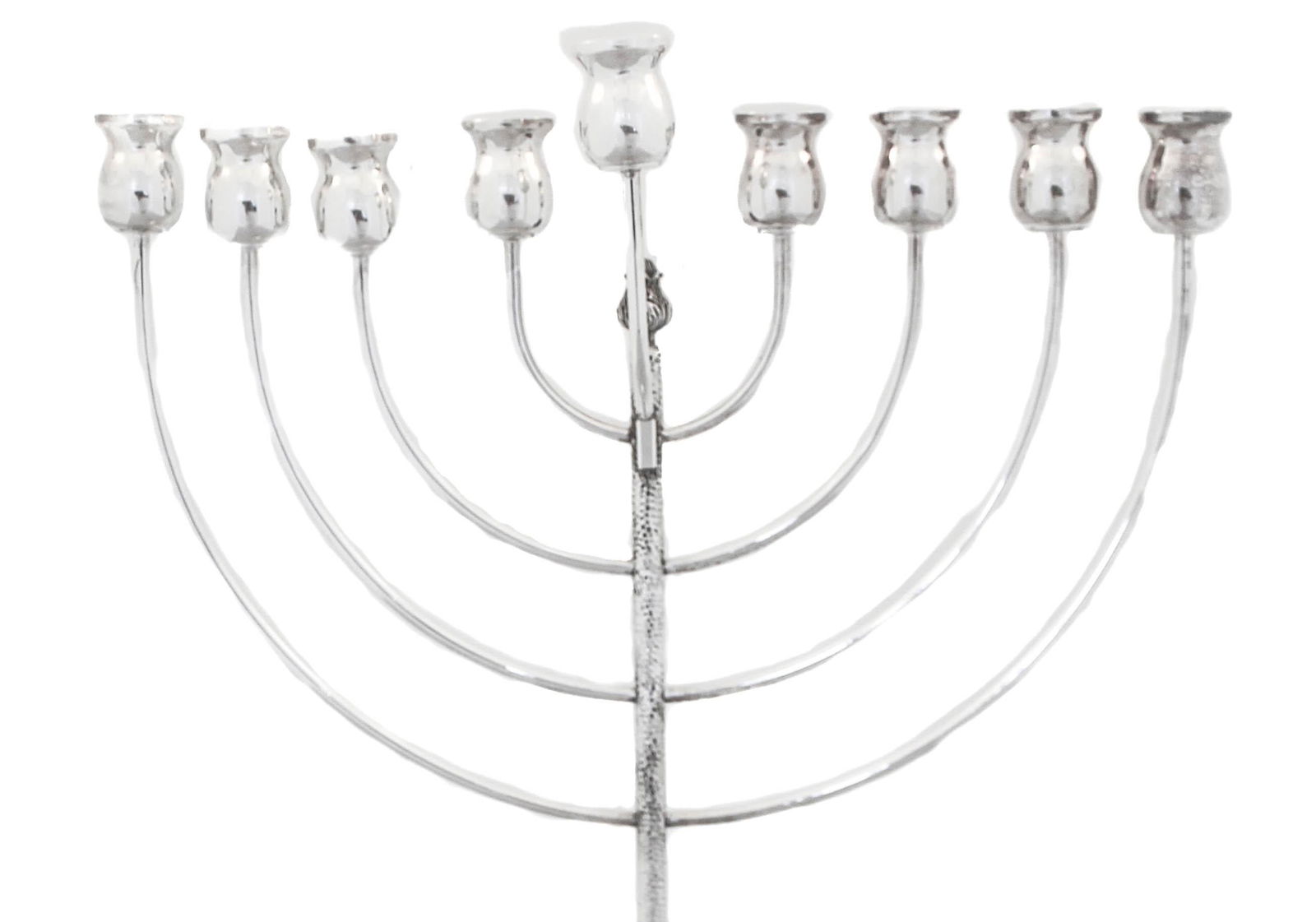 Modern Sterling Silver Hammered Menorah for Hanukkah 2023: Modern Sterling Silver Hammered Menorah for Hanukkah 2023 Celebrate Hanukkah 2023 with this stunning hammered sterling silver menorah. This modern piece combines a unique hammered finish with a contem