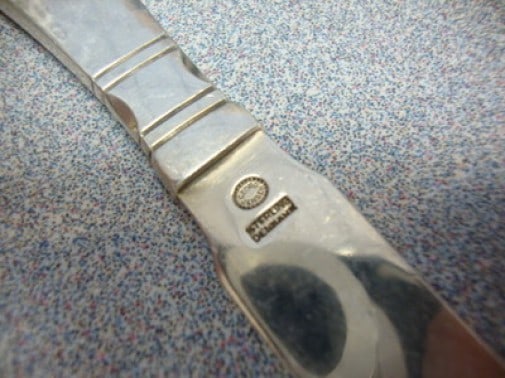 Georg Jensen Continental Sterling Silver Butter Spreader 5 7/8": Georg Jensen Continental Sterling Silver Butter Spreader 5 7/8" This exquisite butter spreader is part of the Continental pattern by Georg Jensen, crafted from high-quality sterling silver. Measuring