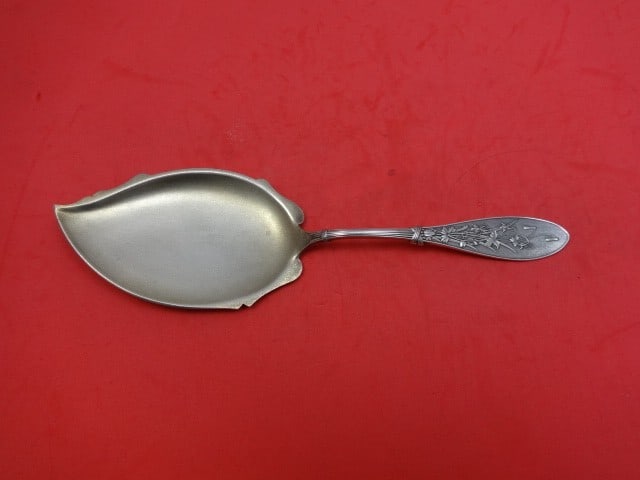 Whiting Honeysuckle Sterling Silver Ice Cream Server Gold Washed 8 5/8 in: Whiting Honeysuckle Sterling Silver Ice Cream Server Gold Washed 8 5/8 in This exquisite ice cream server features the elegant Honeysuckle pattern by Whiting, crafted from high-quality sterling silver