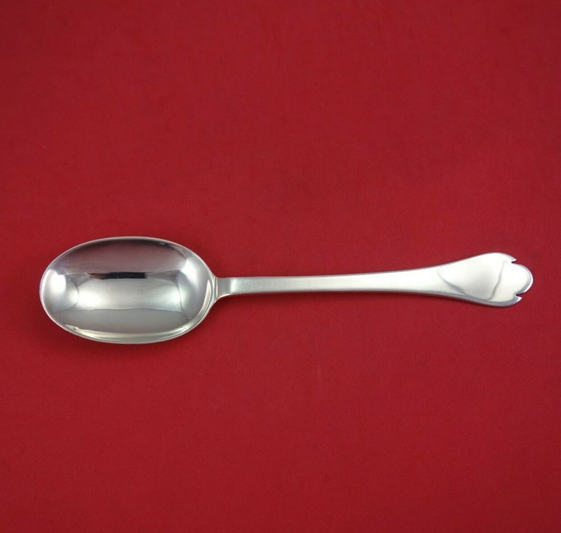 Stieff Foxhead Sterling Silver 8 1/4 Inch Serving Spoon: Stieff Foxhead Sterling Silver 8 1/4 Inch Serving Spoon This elegant serving spoon is crafted from sterling silver and features the distinguished Foxhead pattern by Stieff. Measuring 8 1/4 inches, it