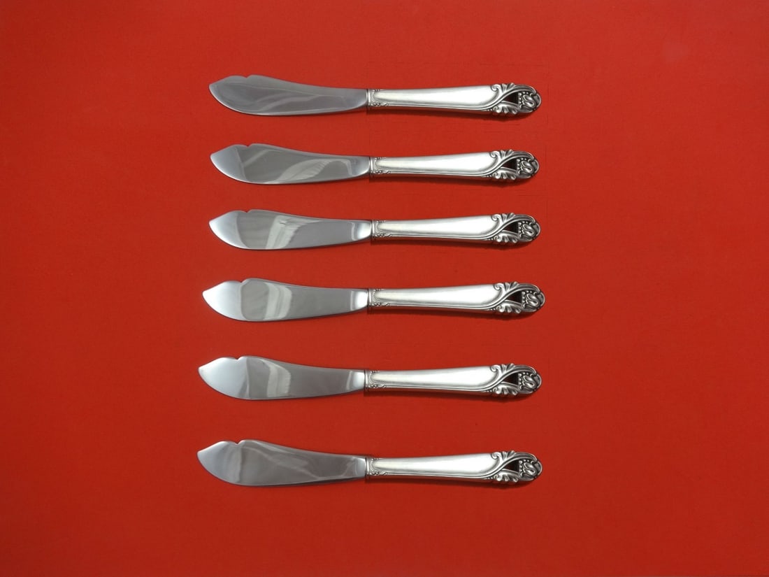 International Sterling Silver Spring Glory 6pc Trout Knife Set Custom: International Sterling Silver Spring Glory 6pc Trout Knife Set Custom Enhance your dining experience with this exquisite 6-piece trout knife set in the elegant Spring Glory pattern by International St