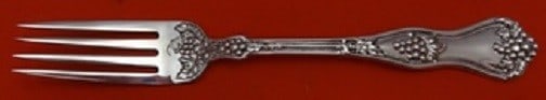 Towle Margaux Sterling Silver Dinner Fork 7.5 Inch Flatware: Towle Margaux Sterling Silver Dinner Fork 7.5 Inch Flatware This exquisite dinner fork from the Margaux pattern by Towle is crafted from high-quality sterling silver. Measuring 7 1/2 inches in length,
