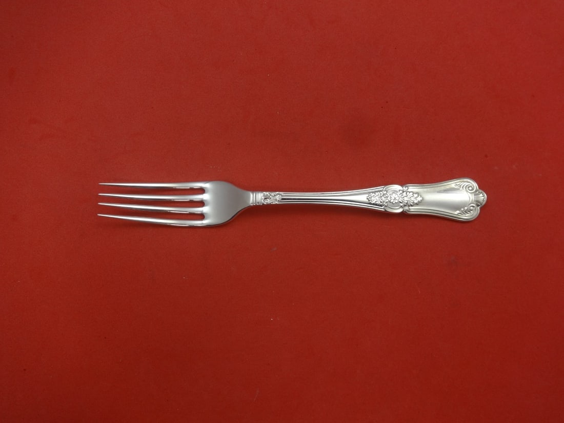 Carrs Regency Sterling Silver Dinner Fork 7 5/8 Inch: Carrs Regency Sterling Silver Dinner Fork 7 5/8 Inch This elegant dinner fork showcases the Regency pattern by Carrs, crafted from high-quality sterling silver. Measuring 7 5/8 inches, it features a t