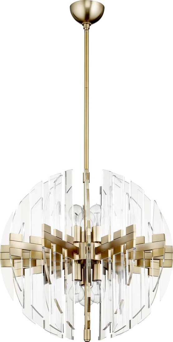 Cyan Zion Aged Brass Sphere Pendant Chandelier UL-Listed: Cyan Zion Aged Brass Sphere Pendant Chandelier UL-Listed Illuminate your modern space with the Sleek Zion Pendant, a stylish lighting solution designed for contemporary interiors. This pendant feature