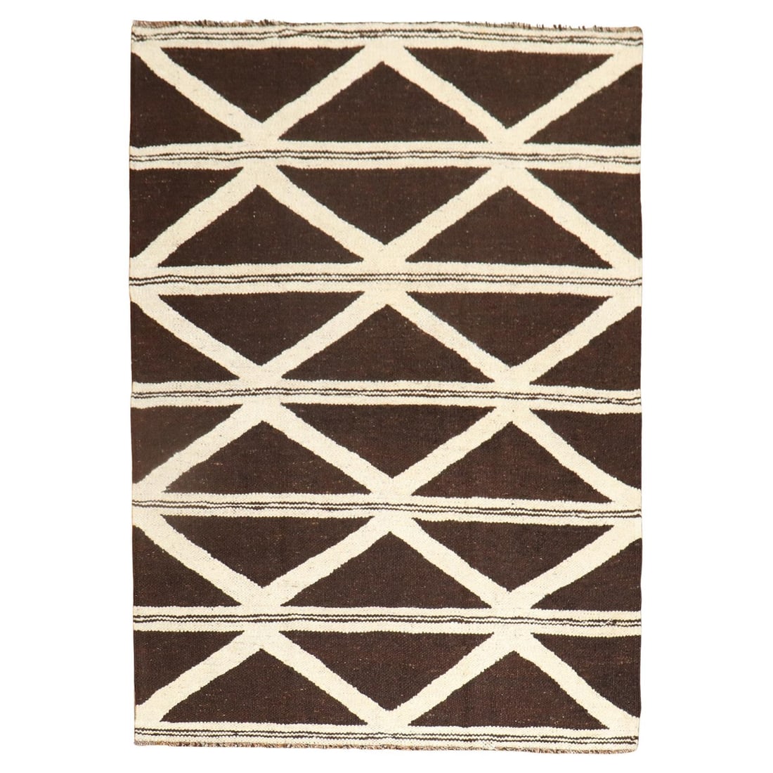 Vintage Zabihi Collection Turkish Wool Kilim 60 x 78 Minimalist Design: Vintage Zabihi Collection Turkish Wool Kilim 60 x 78 Minimalist Design Enhance your space with this exquisite Turkish Kilim from the Zabihi Collection, showcasing a minimalist style that complements v