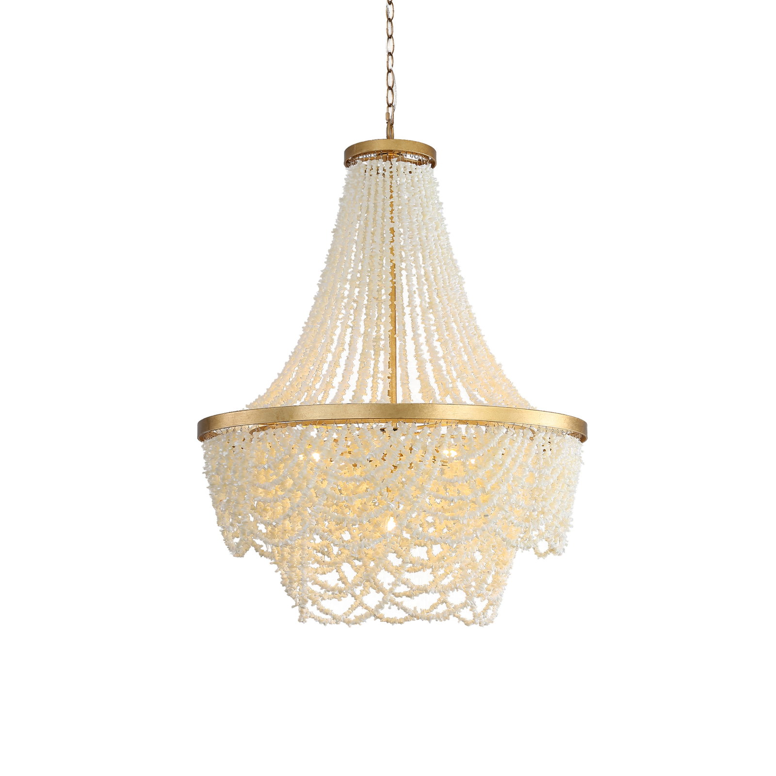 Terracotta Rosanna Gold Chandelier with Adjustable Height: Terracotta Rosanna Gold Chandelier with Adjustable Height Illuminate your space with the stunning Gilded Gold Rosanna Chandelier, a perfect blend of elegance and functionality. This exquisite lighting