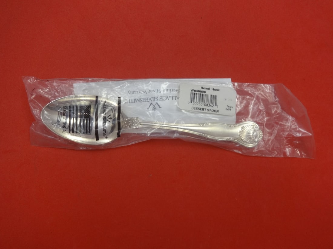 Wallace Royal Husk Sterling Silver Place Soup Spoon 7.5 inches: Wallace Royal Husk Sterling Silver Place Soup Spoon 7.5 inches This exquisite place soup spoon features the elegant Royal Husk pattern by Wallace, crafted from high-quality sterling silver. Measuring