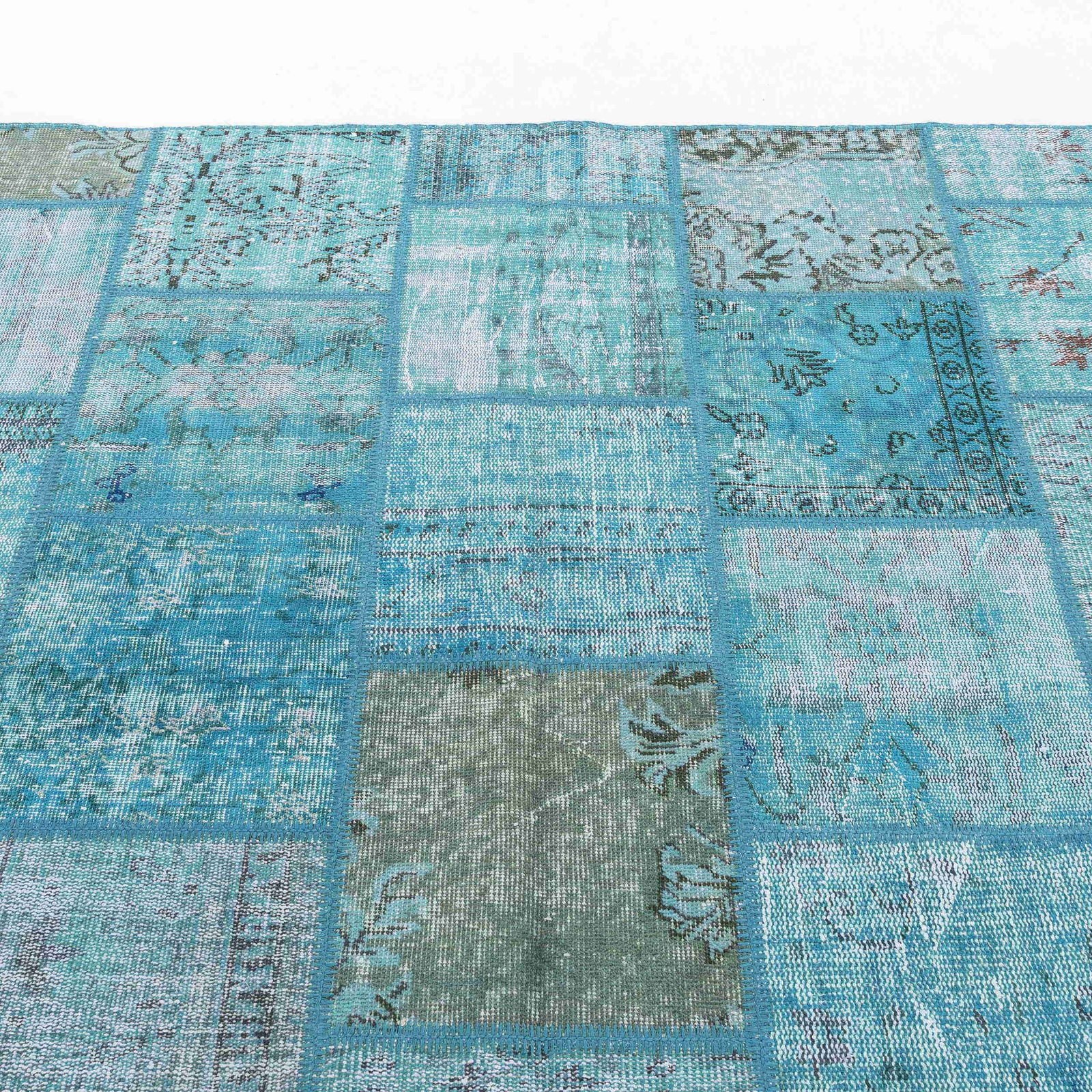 Authentic Handmade Patchwork Wool Carpet 78.7 x 118.1 - 7