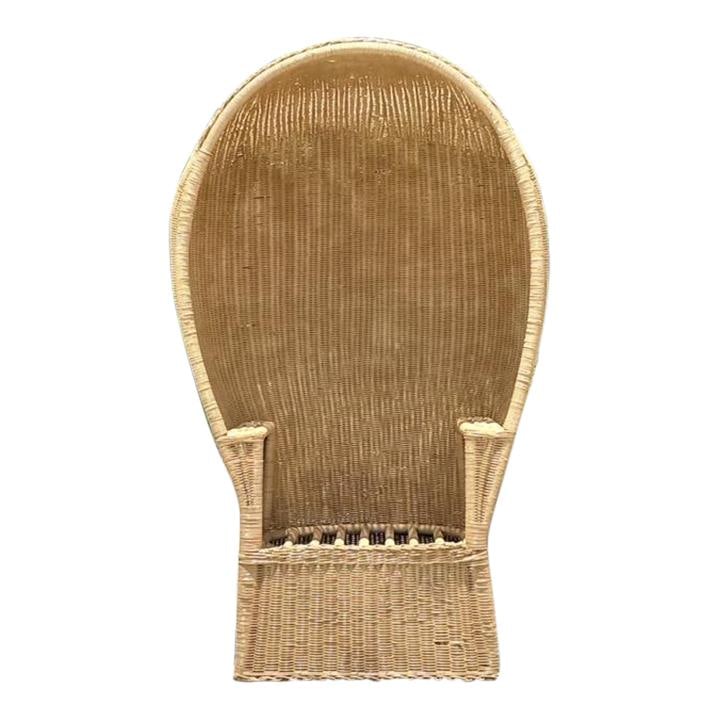 Vintage Coastal Rattan Hall Porter Chair Sand Color: Vintage Coastal Rattan Hall Porter Chair Sand Color Enhance your space with this Vintage Coastal Woven Rattan Hall Porter Chair, designed to bring a touch of seaside charm to your home. The chair feat