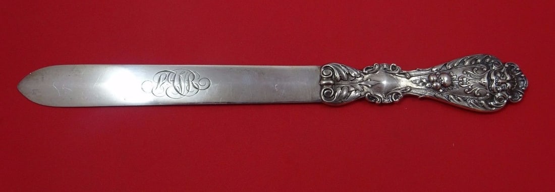 Gorham Sterling Silver 12 Inch Figural Paper Knife Monogrammed: Gorham Sterling Silver 12 Inch Figural Paper Knife Monogrammed This exquisite Gorham Sterling Silver Paper Knife combines functionality with artistry, making it a unique addition to your collection. M