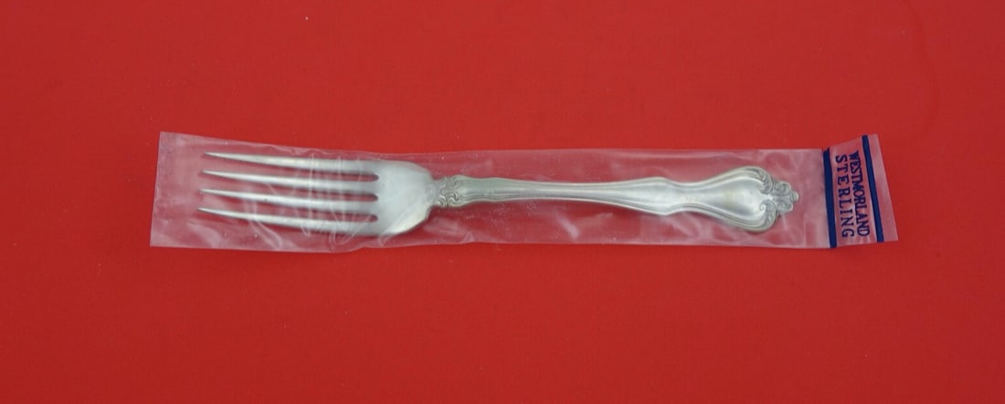 Westmorland George and Martha Sterling Silver 7 inch Fork: Westmorland George and Martha Sterling Silver 7 inch Fork This exquisite George and Martha regular fork by Westmorland is crafted from high-quality sterling silver, featuring a hollow handle and a dur