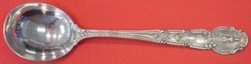 Tiffany & Co. Renaissance Sterling Silver 8" Gumbo Soup Spoon: Tiffany & Co. Renaissance Sterling Silver 8" Gumbo Soup Spoon This exquisite 8" gumbo soup spoon is crafted from sterling silver and features the elegant Renaissance pattern by Tiffany & Co. It is mon