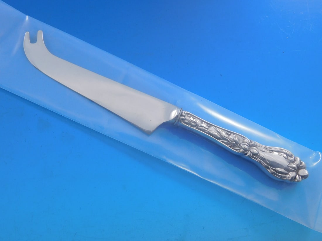 Frank M. Whiting Sterling Silver Cheese Knife Lily Pattern Custom Made 8 Inch: Frank M. Whiting Sterling Silver Cheese Knife Lily Pattern Custom Made 8 Inch This exquisite cheese knife features the elegant "Lily" pattern by Frank M. Whiting. Crafted from high-quality sterling si