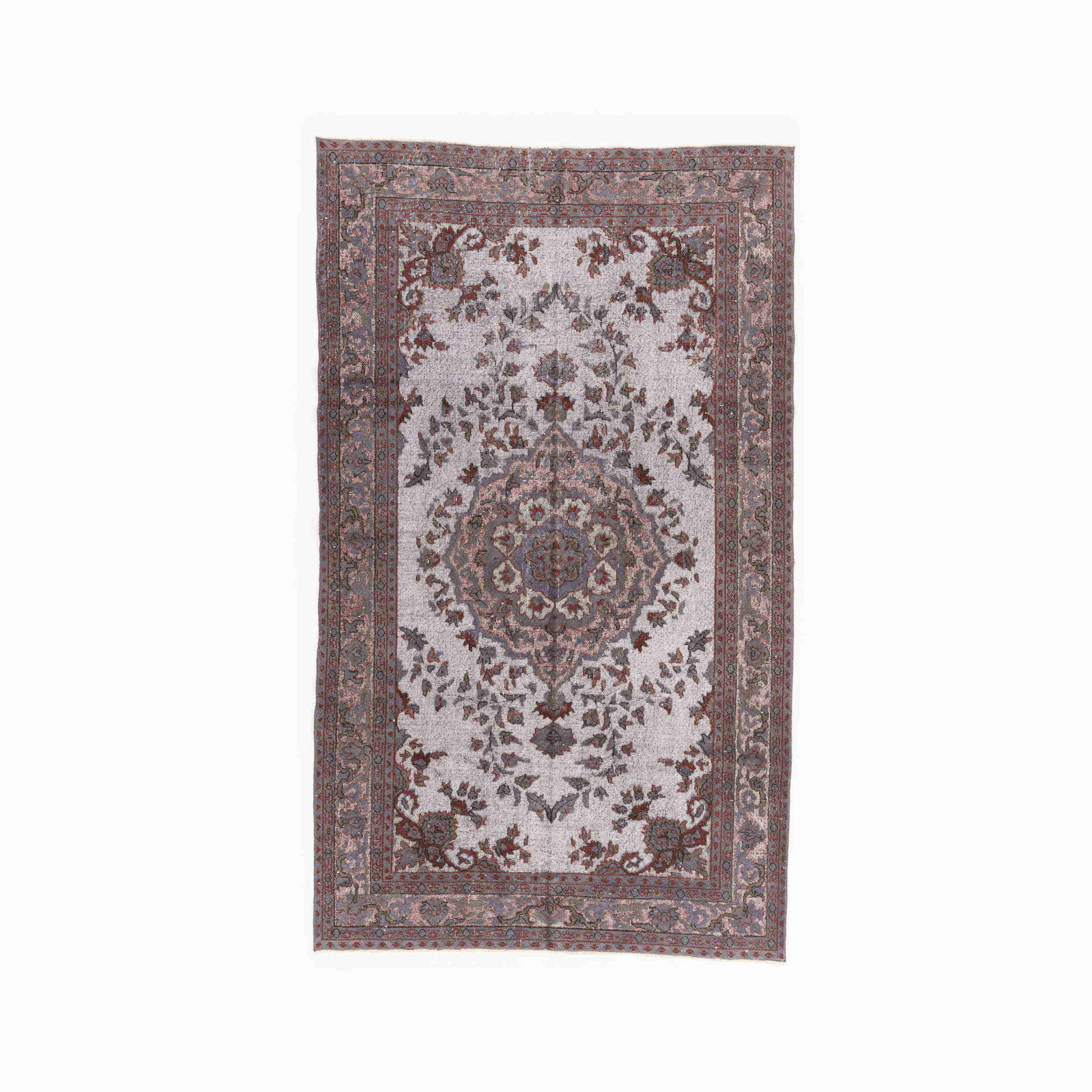 Authentic Vintage Handmade Wool on Cotton Carpet 69.7 x 120.9: Authentic Vintage Handmade Wool on Cotton Carpet 69.7 x 120.9 This authentic handmade vintage carpet is crafted from a rich wool on cotton blend, showcasing exquisite double knot weaving for durabilit
