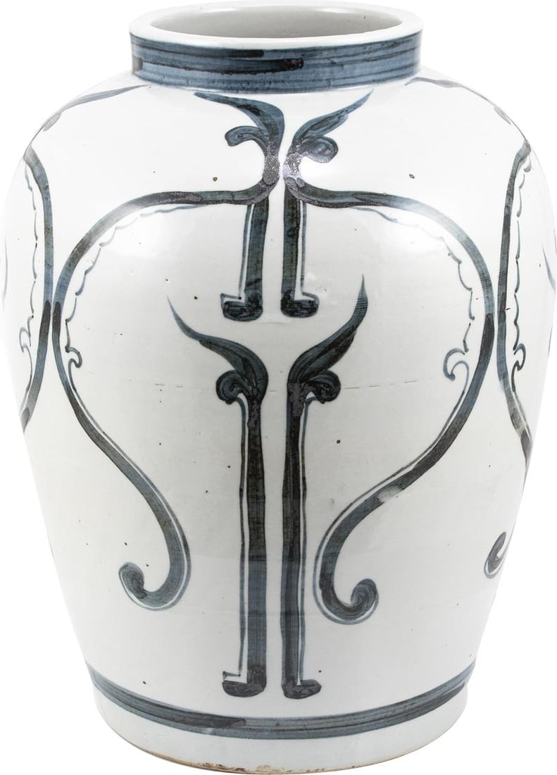 Handmade Blue White Peking Opera Ceramic Jar 17.5H: Handmade Blue White Peking Opera Ceramic Jar 17.5H This exquisite Handmade Traditional Peking Opera Jar is a stunning addition to any collection. Crafted with care, this unique piece showcases a beaut