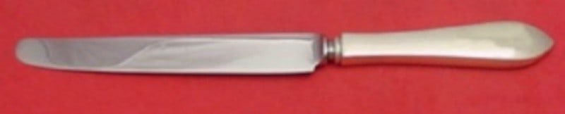 Watson Old Colony Sterling Silver Dinner Knife 10 1/8" Extra Heavy: Watson Old Colony Sterling Silver Dinner Knife 10 1/8" Extra Heavy This exquisite dinner knife from the Old Colony pattern, crafted by Watson, showcases elegance and durability. Made from sterling sil