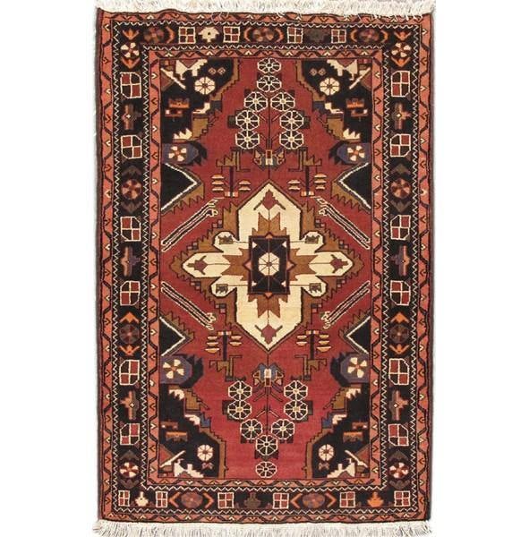 Tribal Persian Hamadan Nomad Handmade Rug 3.1 x 4.8 ft: Tribal Persian Hamadan Nomad Handmade Rug 3.1 x 4.8 ft Free continental US Shipping This beautifully crafted Tribal Persian Hamadan rug showcases intricate designs and rich colors, perfect for adding