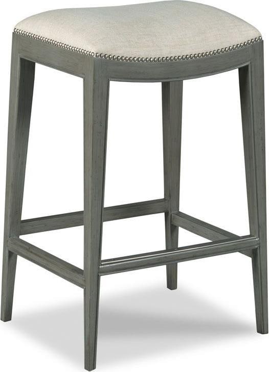 Woodbridge Sahara Gray Saddle Seat Bar Stool 31H Nickel Finish: Woodbridge Sahara Gray Saddle Seat Bar Stool 31H Nickel Finish The Sahara Gray Stool is a beautifully designed saddle seat bar stool, ideal for enhancing any home or commercial space. Crafted from dur