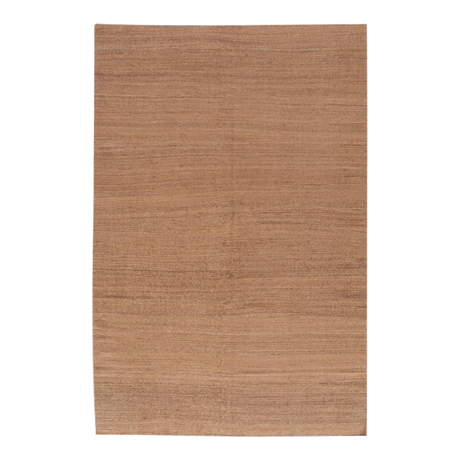 Contemporary Solid Brown Kilim Flatweave Wool Rug 7'11 x 12'4: Contemporary Solid Brown Kilim Flatweave Wool Rug 7'11 x 12'4 Enhance your living space with this stunning contemporary Kilim rug, crafted from high-quality wool and featuring a tasteful flatweave des